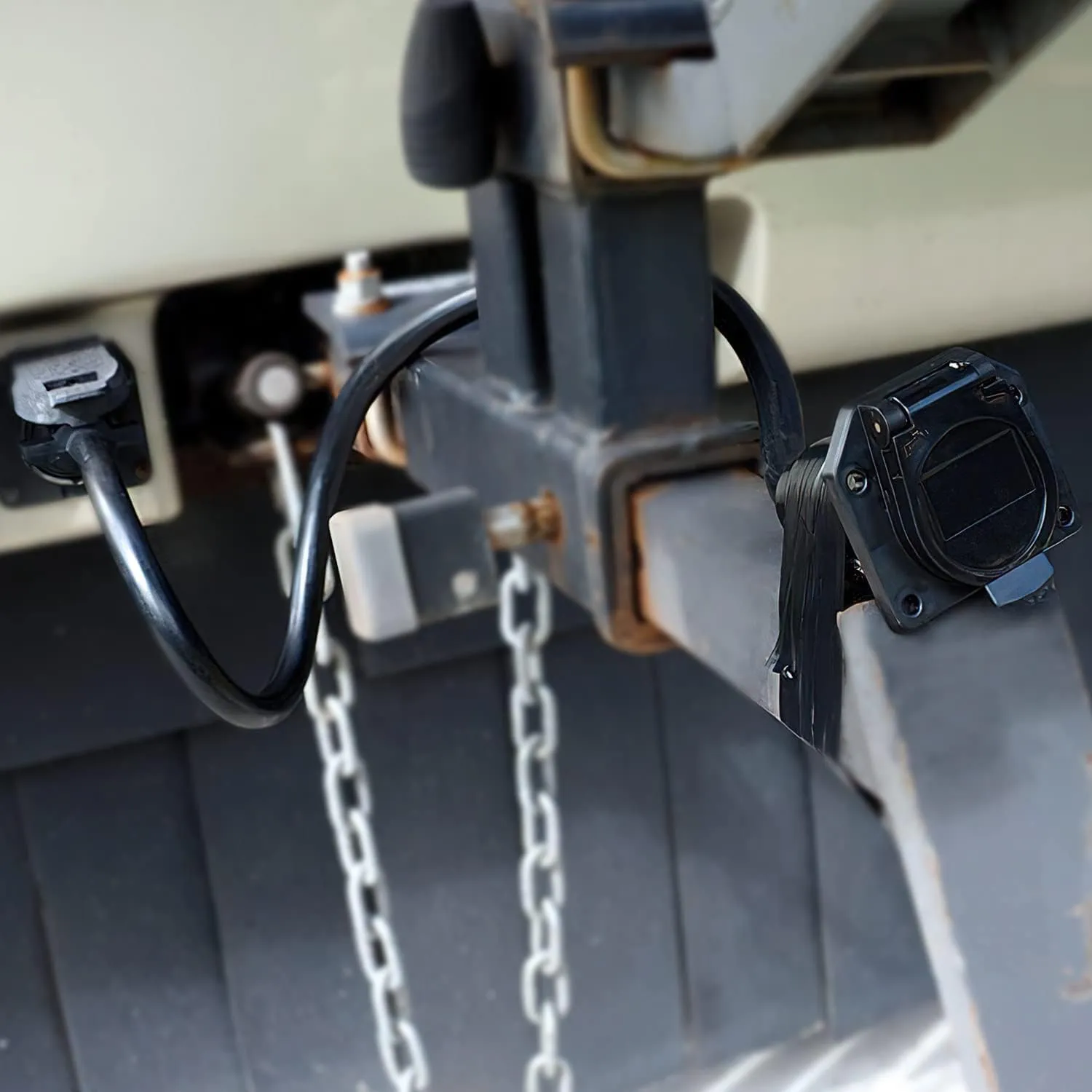 12FT 7-Way Trailer Plug Socket Extension Cable
