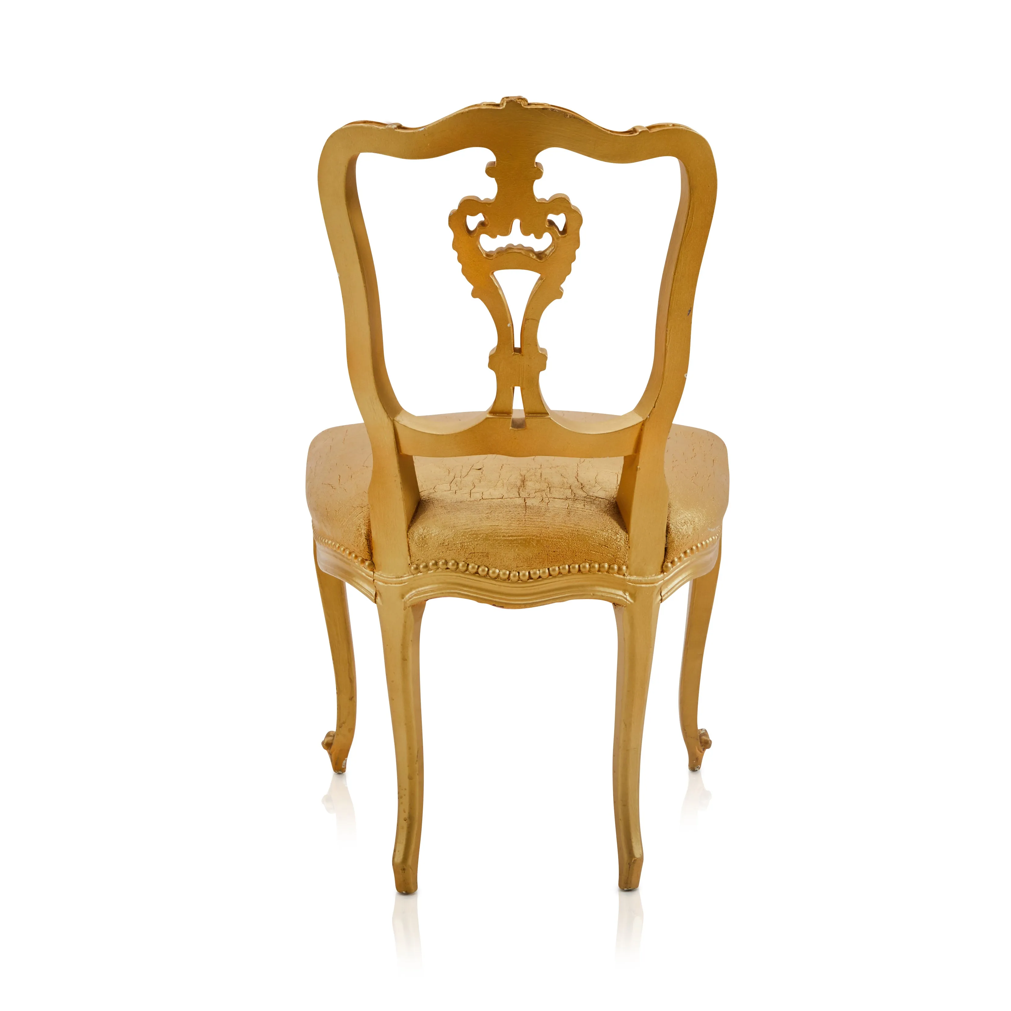 Gold Rococo Side Chair