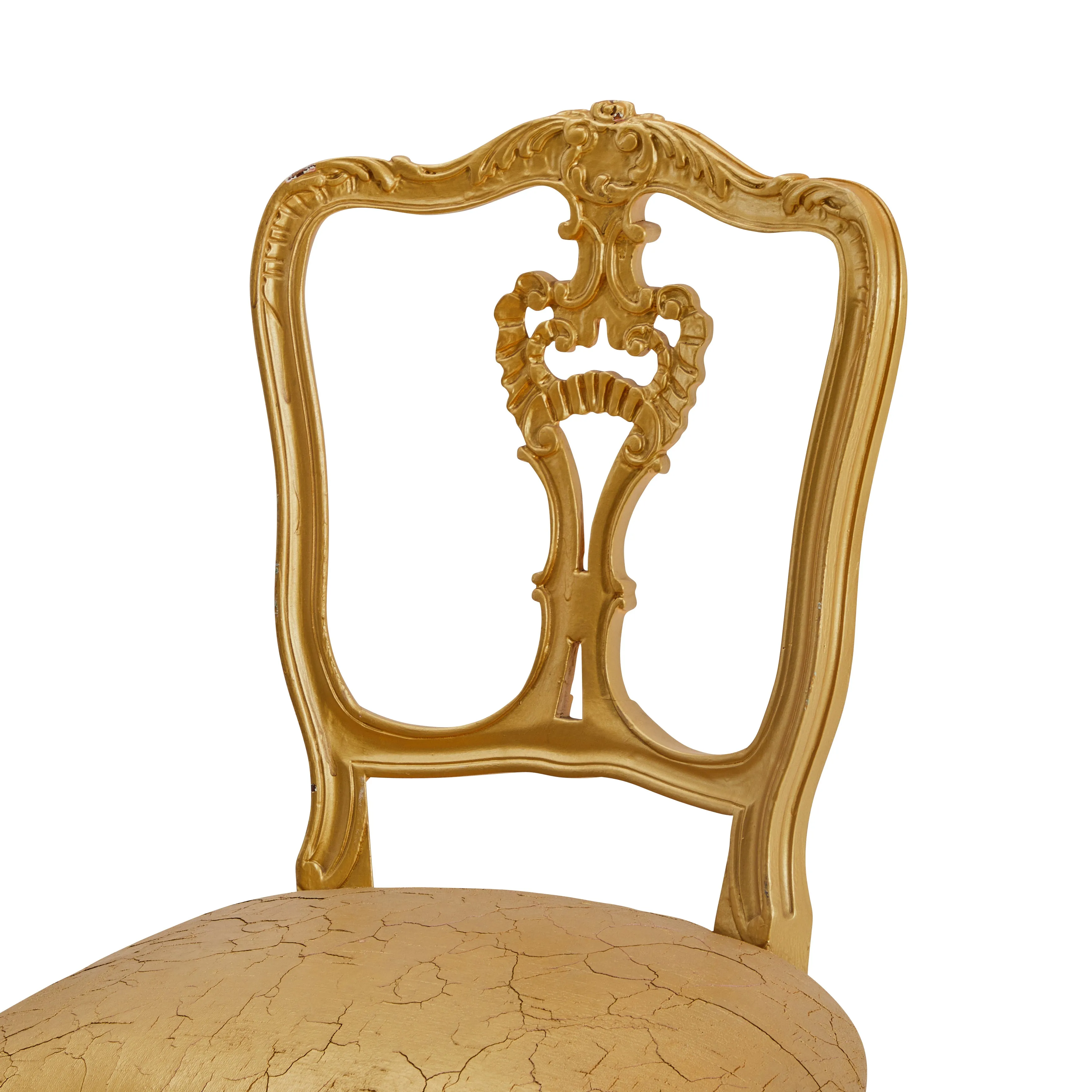 Gold Rococo Side Chair