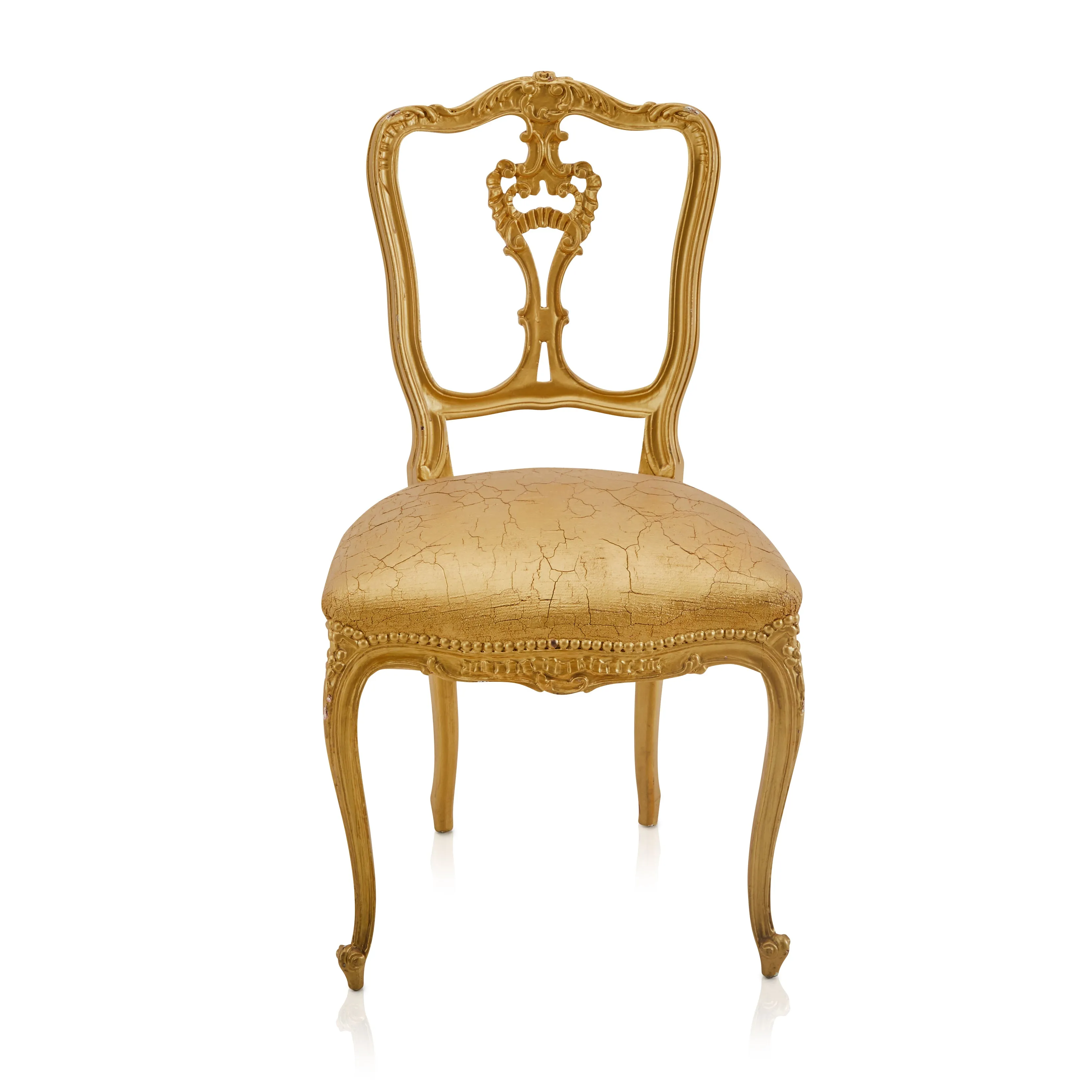 Gold Rococo Side Chair