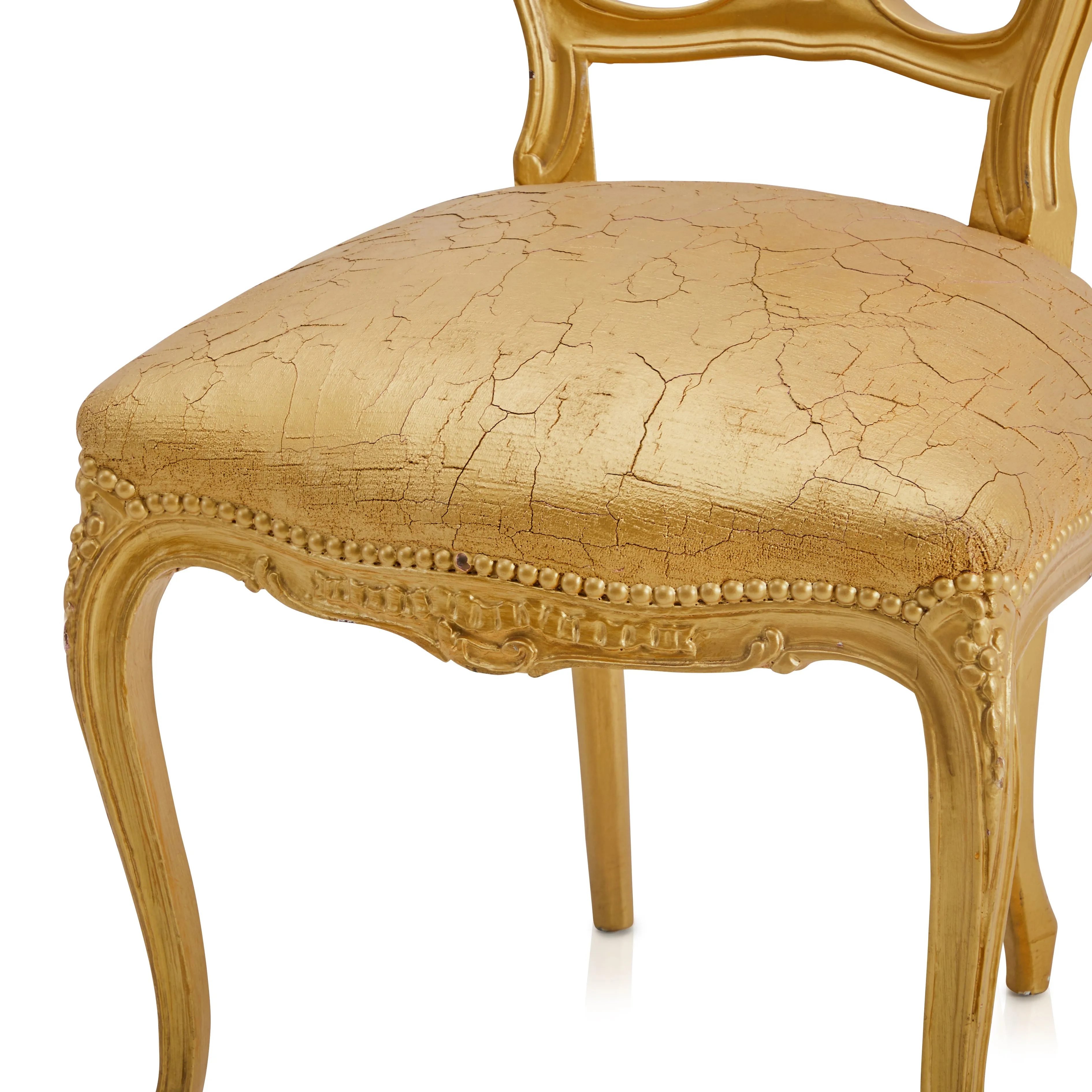 Gold Rococo Side Chair