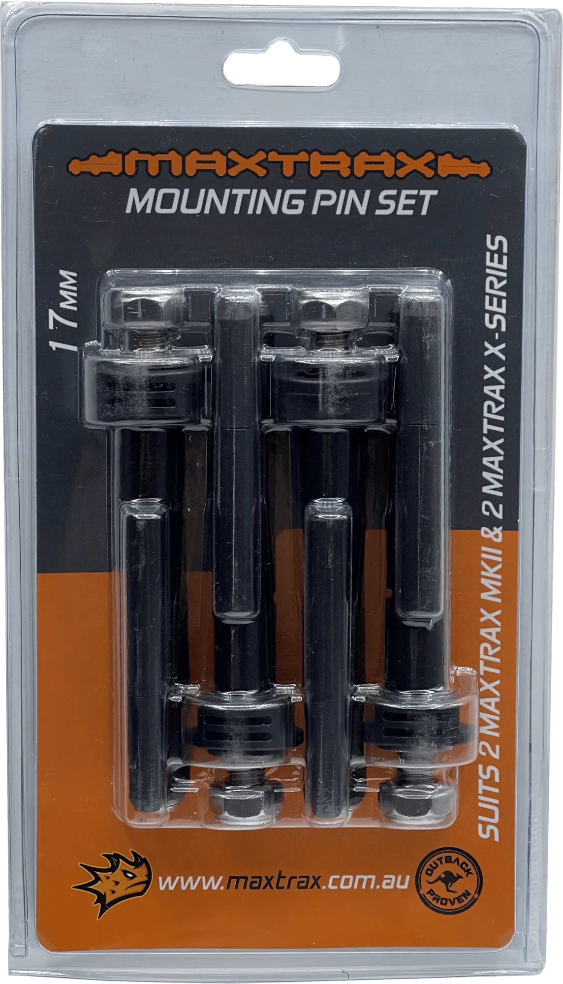 MAXTRAX Mounting Pin Set MKII/X-Series 17mm