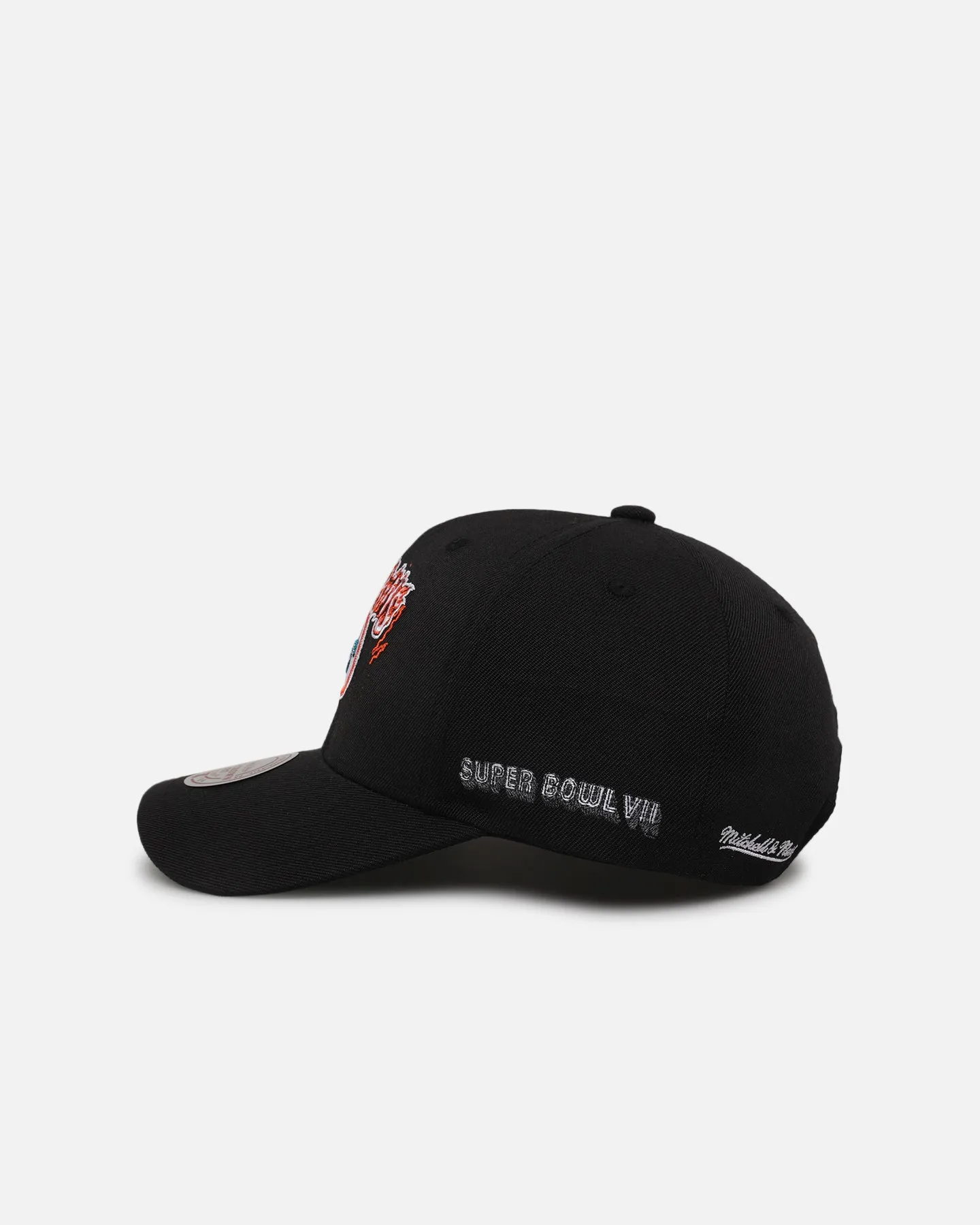 Mitchell & Ness Miami Dolphins Flames Pro Crown Snapback Faded Black