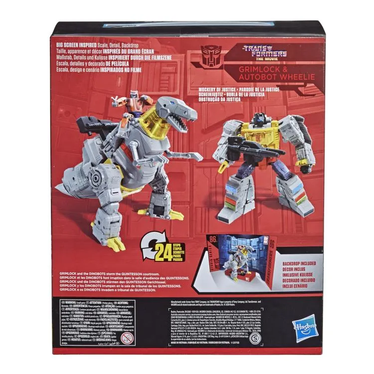Transformers Generations Studio Series 86 #06 Leader Grimlock and Wheelie Action Figure