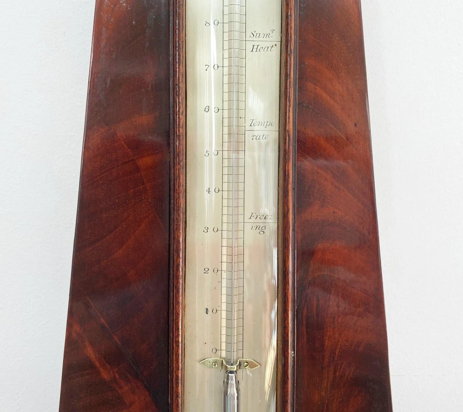 William IV Flame Mahogany Wheel Barometer by James Jeffery London